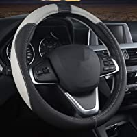 Los mejores  - Pahajim Funda de Piel sintética para Volante de Coche- Microfibra Suave Confortable Protector del Volante del coche…